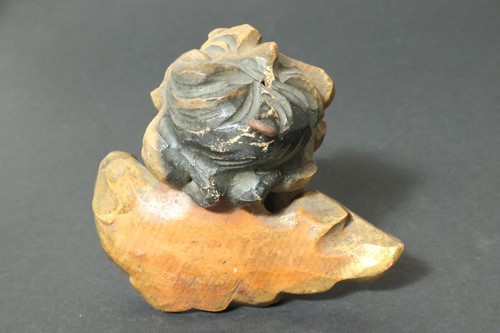 Vecchio Intagliato Holzengel Figura di Legno Angelo Legno Figura Putto Putti - Foto 6 di 10