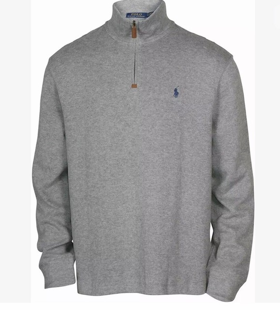 grey polo sweater