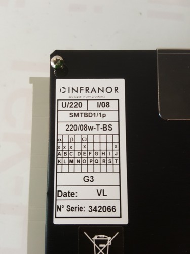 INFRANOR SMT-BD1 SERVO CONTROLLER AMPLIFIER SMTBD1/1P OVERNIGHT SHIPPING - Picture 3 of 6