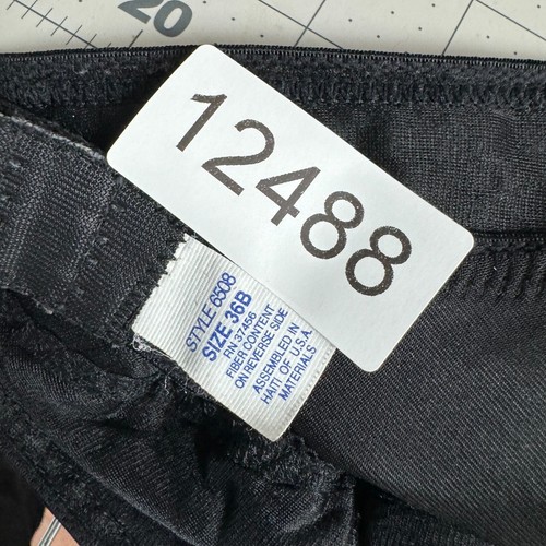 Sujetador Vintage 36B Negro Minimizador Inalámbrico Sin Relleno EE. UU. - Imagen 5 de 5