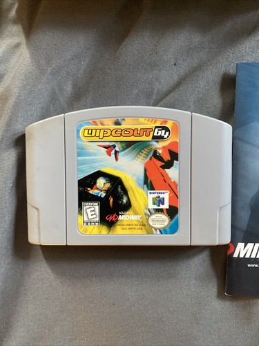 Wipeout 64 Nintendo 64 N64 CIB Complete W Manual Poster Registration Authentic - Bild 3 von 11