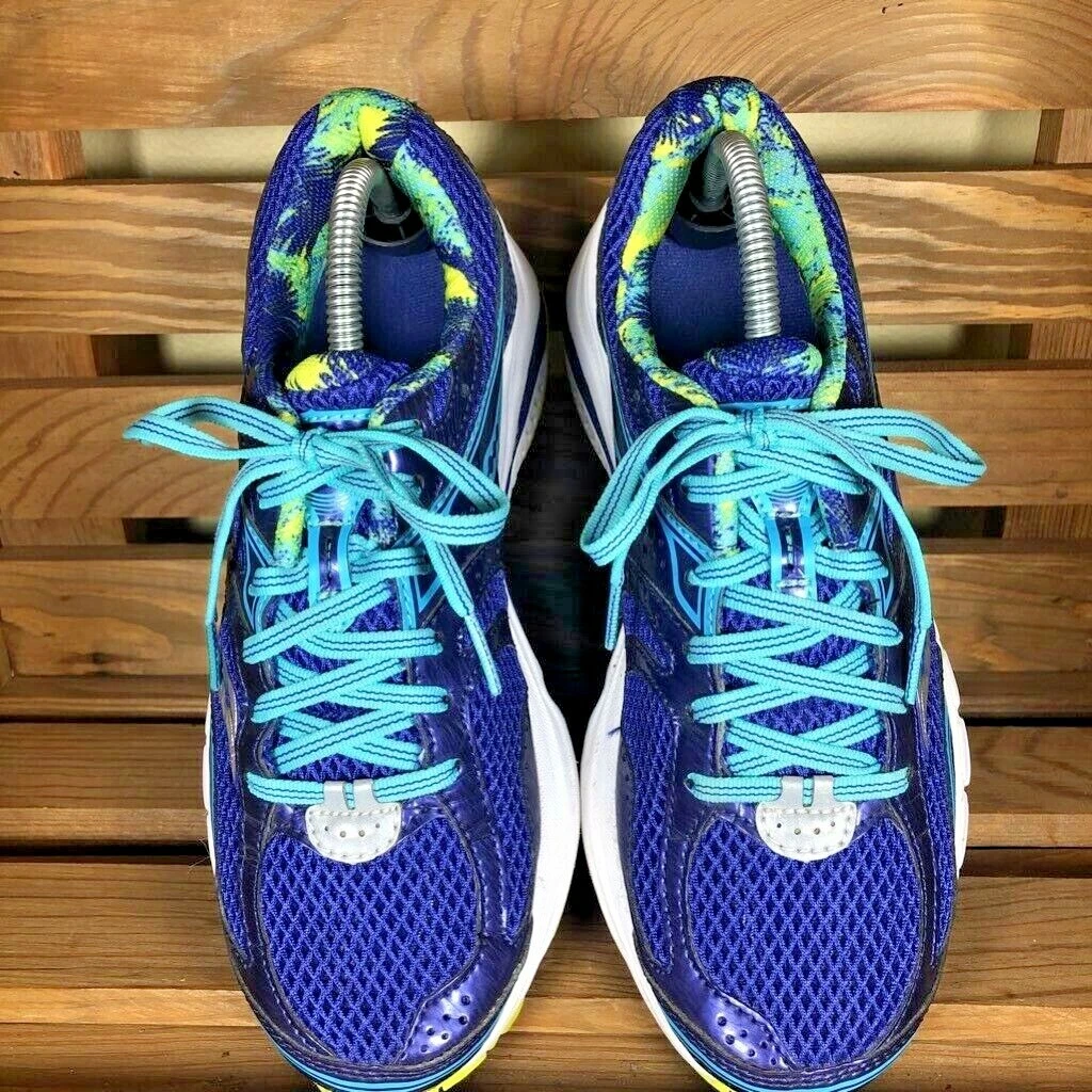 Saucony Womens Lancer Progrid Running Shoes Blue S15227 3 Lace Up Mesh 8M