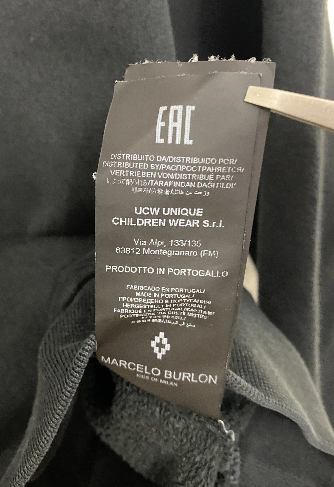 Felpa Marcelo Burlon County Of Milan bambino stampa leopardata nera taglia 14 anni