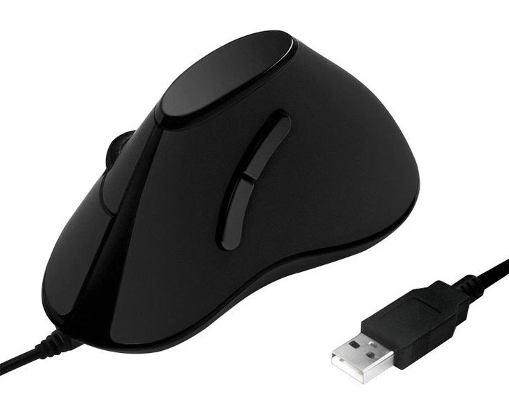 Logilink Mouse Verticale Ottico Ergonomico USB 1000dpi Nero