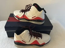 And 1 Maverick White/Red/Black High-Top Basketball Shoes Size 8.5