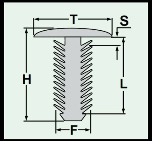 15x Clips Befestigungs Schraube aus Kunststoff Halter klips Golf T5 schwarz 156 - Picture 8 of 12
