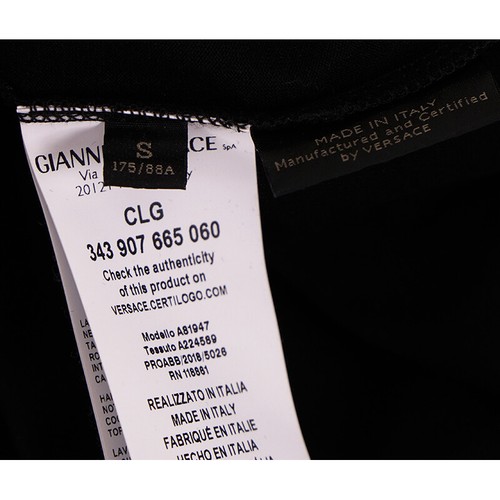 sz S NEW $650 VERSACE Mens Black BAROQUE MEDUSA Emblem GRAPHIC TSHIRT TEE SHIRT - Picture 10 of 12