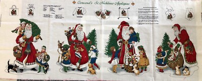 Concord s St. Nicklaus Appliques Fabric Panel