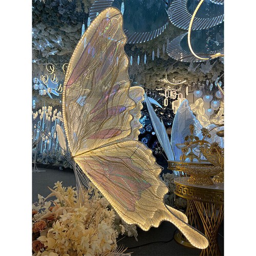 2 Stück Bunt Gold Schmetterling Stehlampe Decke Dekoration Requisiten für Hochzeit Neu - Bild 7 von 11