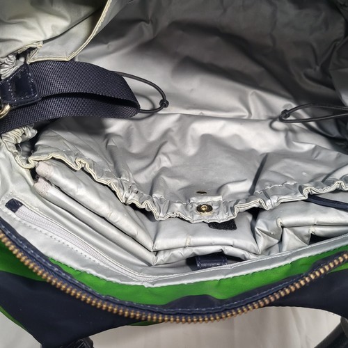 Kate Spade New York Baby Bag Diaper Stevie Green Navy + Changing Pad Waterproof - Picture 10 of 15