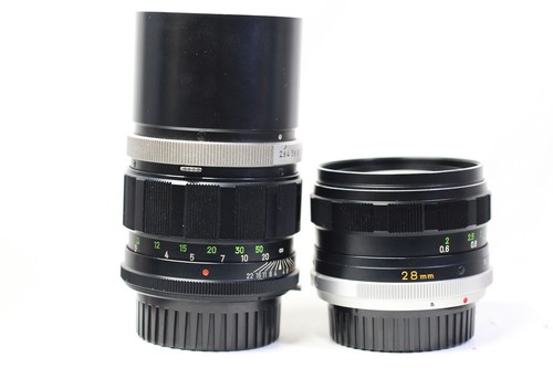 Lot of 2 Minolta MC Tele Rokkor PF 135mm F/2.8 + MC W.ROKKOR-SG 28mm F/3.5 Lens - Picture 13 of 13