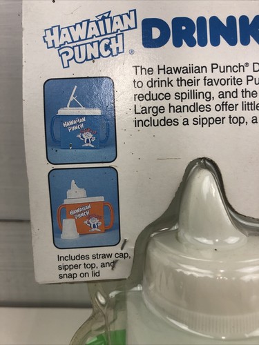 1992 Hawaiian Punch CUP Getränkehalter Saftety 1. Sipper Top Vintage - Bild 5 von 6