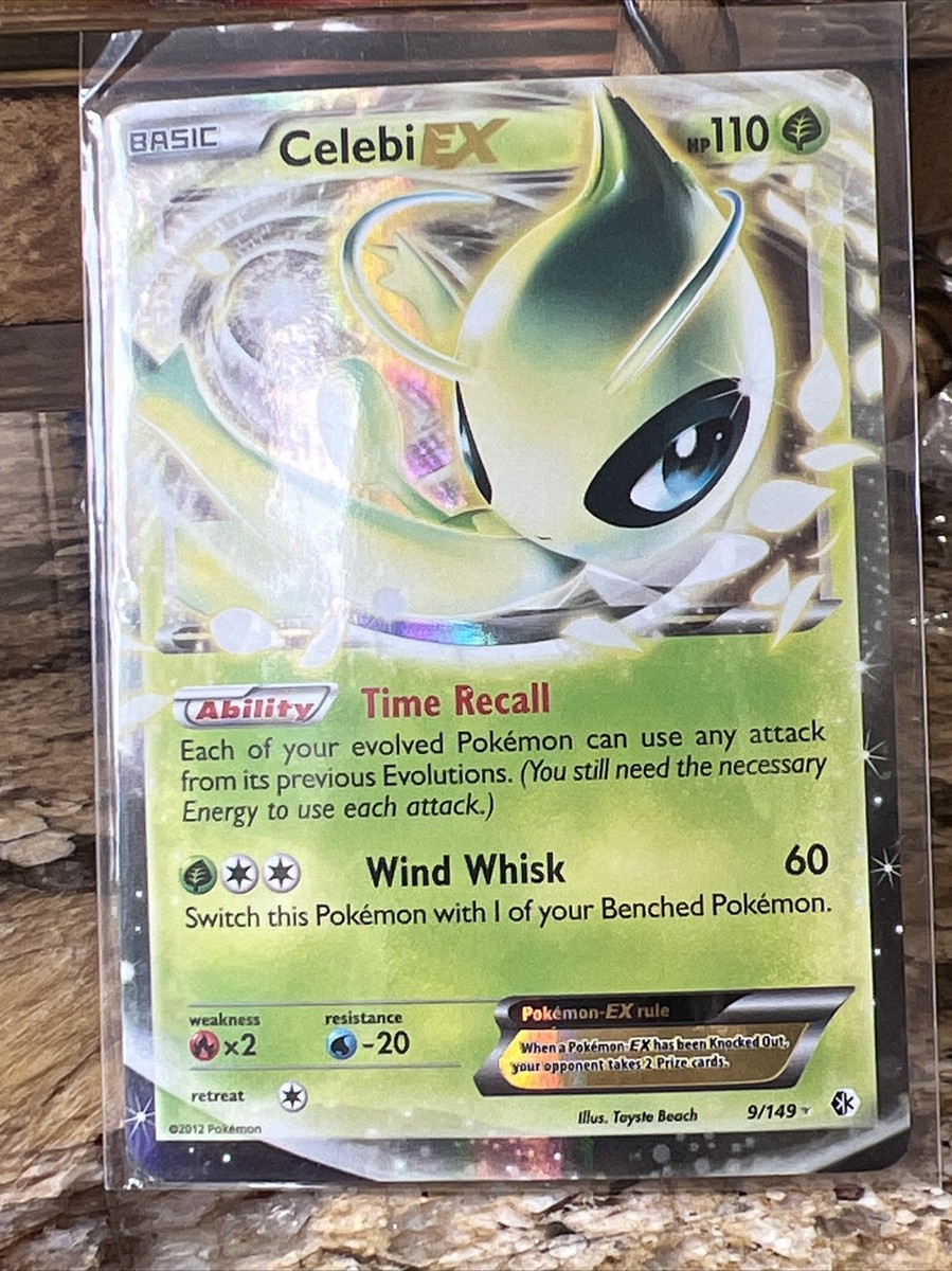 Celebi EX 9/149 Boundaries Crossed Holo Rare Pokemon Card LP Celebi EX 9/149 Boundaries Crossed Holo Rare Pokemon Card LP
