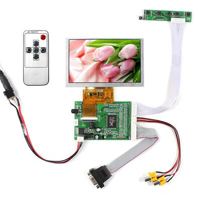 VGA 2AV LCD Control Board 5'' HSD050IDW1 VS050T 002A 800x480 TFT LCD Screen