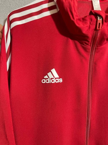 Berlin Union Training Football Soccer Jacket With Hood Red Adidas Men Size L - Picture 3 of 7