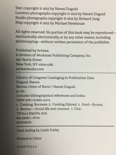 Burma: Rivers of Flavor by Naomi Duguid 1st/3rd HC/DJ 2012 - Picture 8 of 24