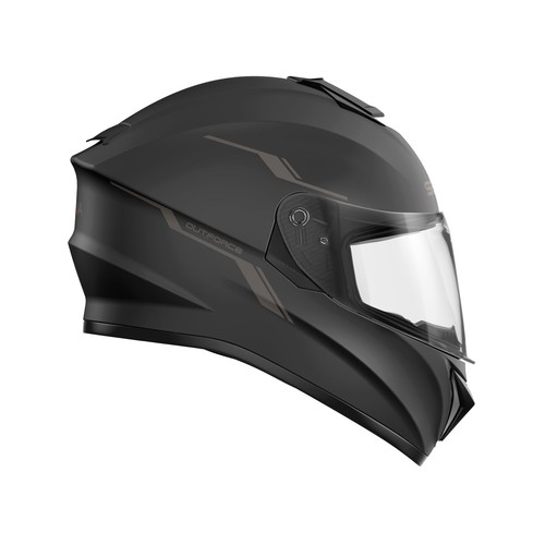 OutForce Smart Helmet Full Face (Matt Black, Medium) (OUTFORCE-MB00M - SP85 - Picture 4 of 7