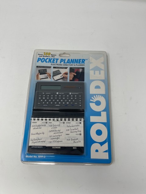 VTG Rolodex Pocket Planner Electronic Directory Organizer NOS RPP-3 VTG Rolodex Pocket Planner Electronic Directory Organizer NOS RPP-3