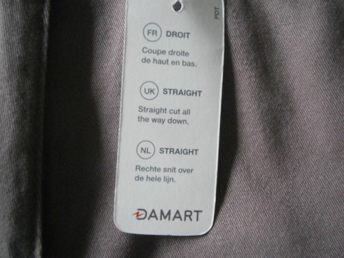 NEW Damart stretch 97% soft cotton above ankle Trousers Size 8 - Picture 3 of 4