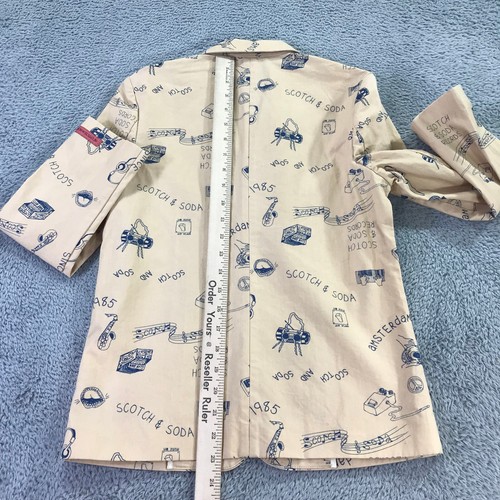 Scotch & Soda Blazer Boys Medium Suit Jacket All Over Print Sports Coat - Picture 6 of 10