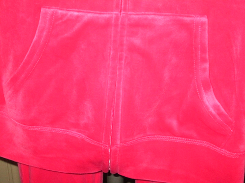Juicy Couture Velour Bling track suit Hoodie Pants-SZ M-Party Pink-NWT-RE 199.00 - Picture 6 of 11