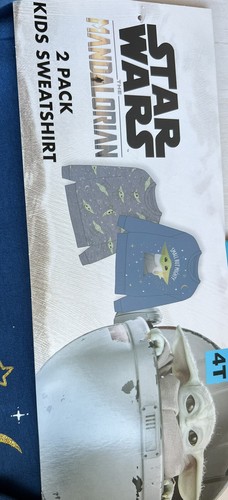 Star Wars The Mandalorian 2 pk Kids Sweatshirt, Brand New 4T - Picture 3 of 4