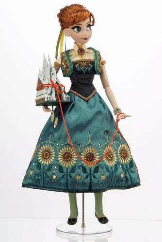 Disney Store 17" Limited Edition Frozen Fever ELSA & ANNA DOLLS NEW IN BOX FEDEX - Picture 4 of 4