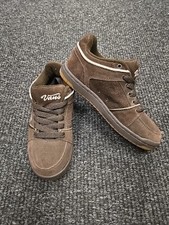 Marianna Coffee Brown/Pink Suede Chunk Tongue Vans Size 6 Women's