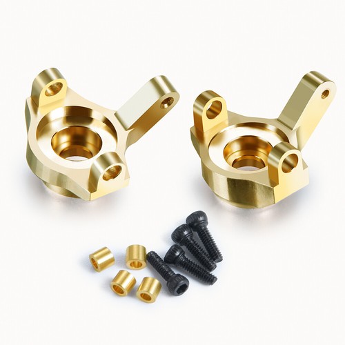 2pcs Brass Front Steering Knuckles Counter Weights For Axial SCX24 1/24 RC Car - Picture 3 of 4