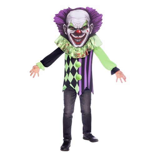 Child Scary Horror Big Head Clown 