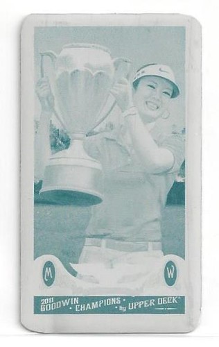 3 2011 Goodwin Champions Michelle Wie 1/1 Printing Plates Black Cyan Yellow - Picture 5 of 8