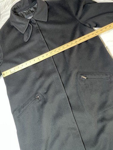 Giorgio Armani Vestimenta 100 % italienisches Kaschmir Mantel schwarz Damengröße 46 10 L - Bild 5 von 9