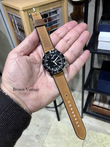 LIQUIDACIÓN Correa de reloj híbrida de cuero de becerro y silicona Elite liberación rápida 18-22 mm - Imagen 18 de 28