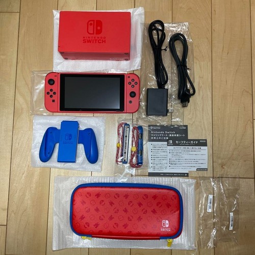 Consola Nintendo Switch Mario Rojo y Azul HEG-001 JoyCon Dock Cargador todo incluido - Imagen 5 de 20