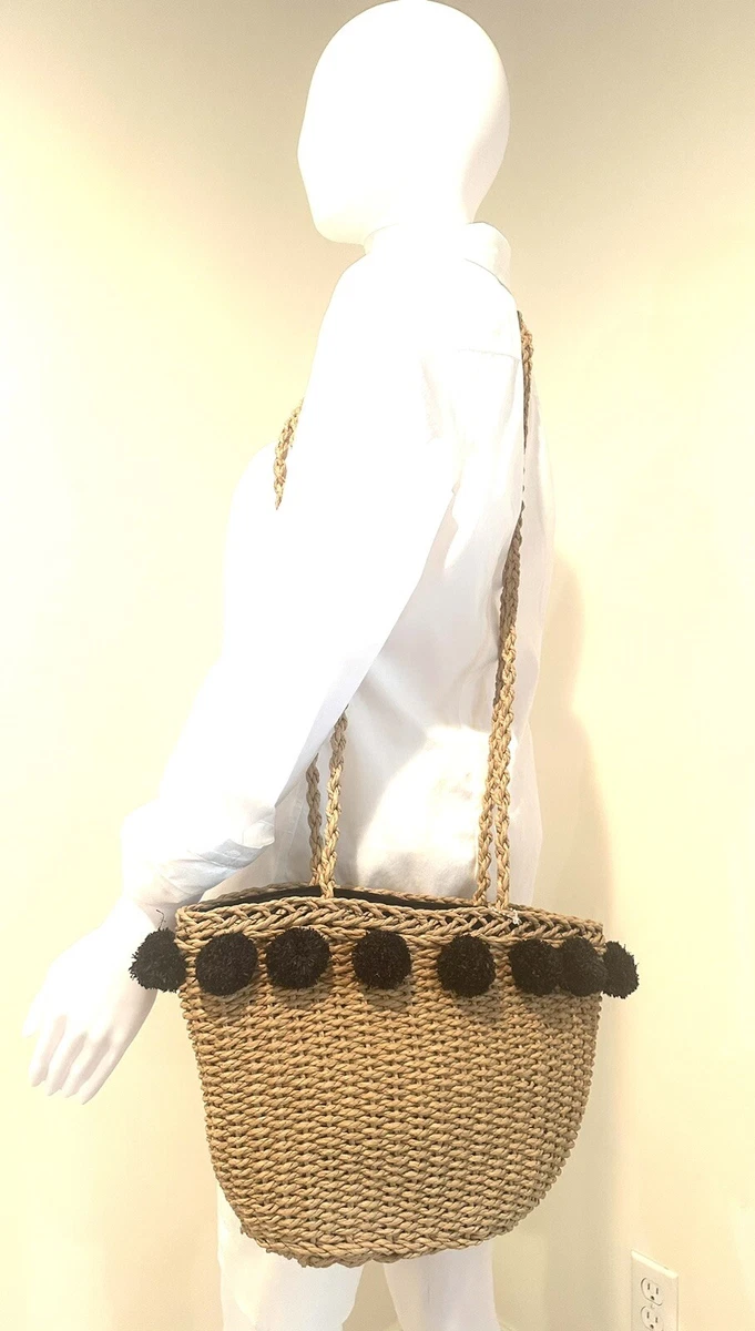 Lucky brand straw bag sale