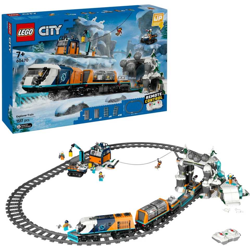 LEGO 60470 City Arktis-Polarexpress, Konstruktionsspielzeug