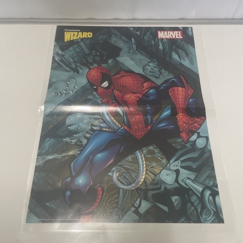 Vintage 90s double sided Wizard poster Marvel Comics Marvel Madman Spiderman 2 - Picture 2 of 2