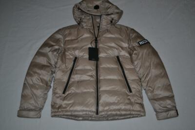 AUTHENTIC MACKAGE VIC ULTRALIGHT SATEEN DOWN JACKET HOOD SAND MEN BRAND NEW