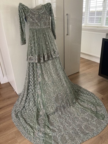Tehxeeb London Bridal Wedding Party Asian Indian Pakistani Dress Lengha - Picture 10 of 18