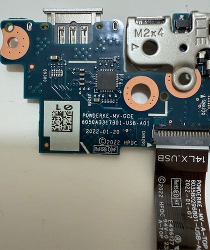 Genuine HP EliteBook X360 1040 G9 Laptop USB C HDMI BOARD 6050A3317301-USB-A01 - Picture 3 of 8