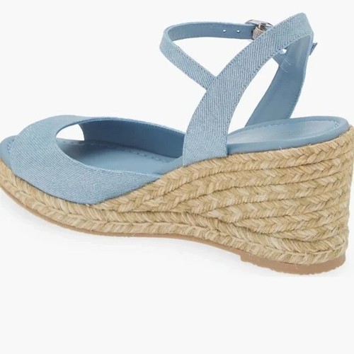 Stuart Weitzman Tia Espadrille Wedge Sandal Women's 8 - Picture 4 of 6