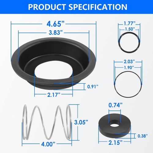 for Zurn Wilkins RK212-375 Complete Relief Valve Repair Kit 2-1/2"-6" 375 375A - Picture 6 of 7