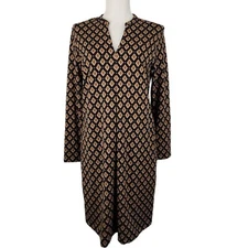 J Jill Long Sleeve Dress With Pockets Pima Cotton Sz Small