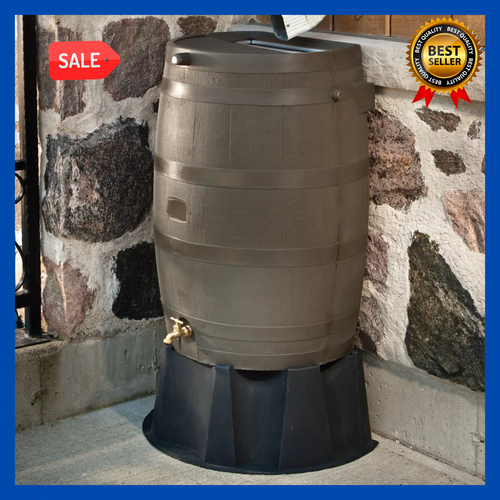 RAIN BARREL STAND for 50 Gallon Rain Barrel Flat Back RTS Home Accents