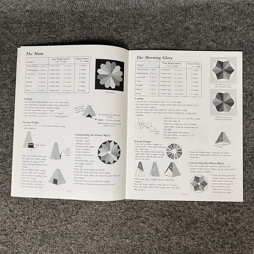 Dresden Flowers Quilt Pattern With Wedge Tool by Cheryl Phillips New - Picture 4 of 9