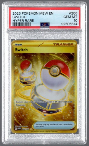 2023 Pokemon Switch 151 Hyper Rare #206 PSA 10