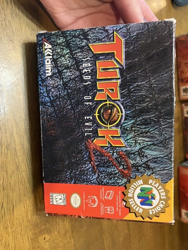 Turok 2: Seeds of Evil (Nintendo 64, 1998) N64 CIB Complete In Box - Picture 1 of 10