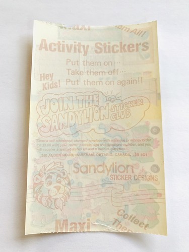 Hoja de pegatinas vintage Sandylion rara maxi actividad SANTA'S WORKSHOP Navidad  - Imagen 2 de 2