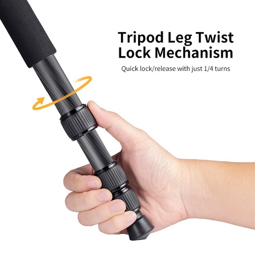 K&F Concept Carbon Fiber Camera Tripod Tripod & Monopod Heavy Duty A254C4+BH-35L - Picture 10 of 12