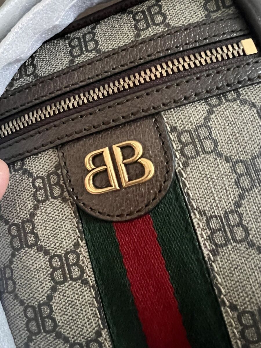 Gucci X Balenciaga Hacker Project Mens Shoulder Zip Bag Gucci X Balenciaga Hacker Project Mens Shoulder Zip Bag